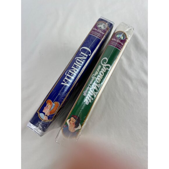Disney Masterpiece VHS Snow White & The Seven Dwarfs & Cinderella Sealed Collect - Picture 7 of 7
